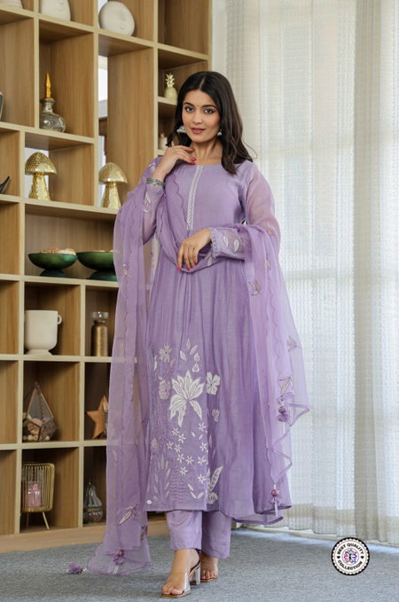 KF 1107 Kalaai Chanderi Silk Kurti With Bottom Dupatta Wholesalers In Surat